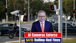 Australia Introduces $415 Rolling-Red Camera Fines — New AI Enforcement to Target Motorists at Intersections